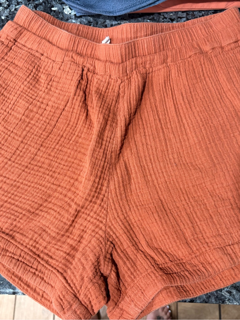 Rip Curl Rust Orange Gauze shorts